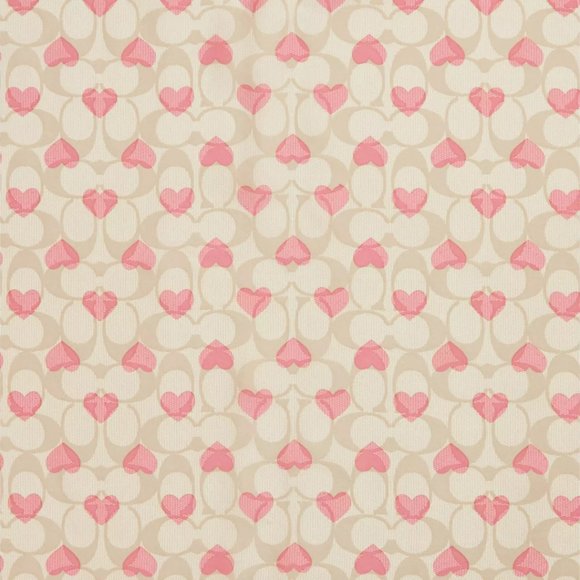 🥰 Coach Signature Heart Print Silk Bandana - Picture 3 of 9